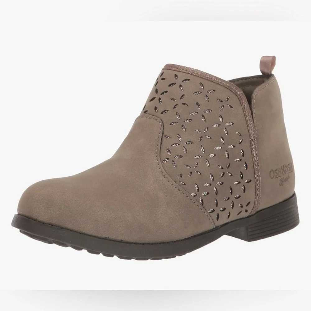 OshKosh B'gosh Taupe Cut-Out Ankle Boots